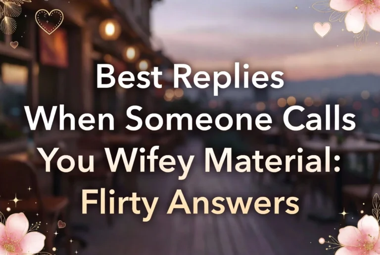 Best Replies When Someone Calls You Wifey Material