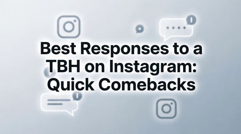 Best Responses to a TBH on Instagram