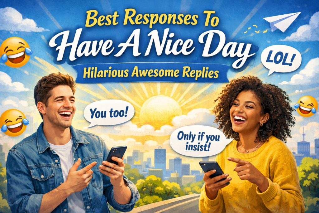 Best Responses To Have A Nice Day Hilarious Awesome Replies