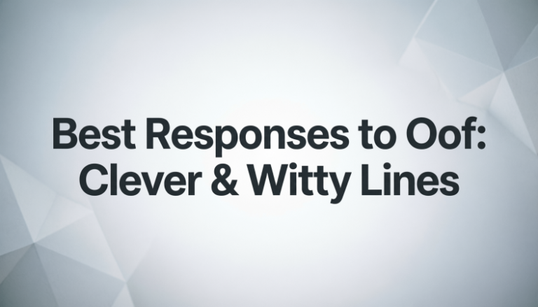 Best Responses to Oof