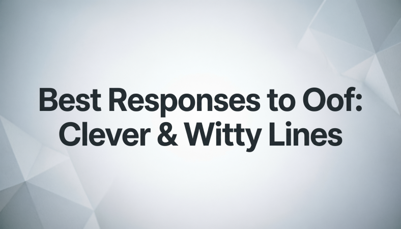 Best Responses to Oof