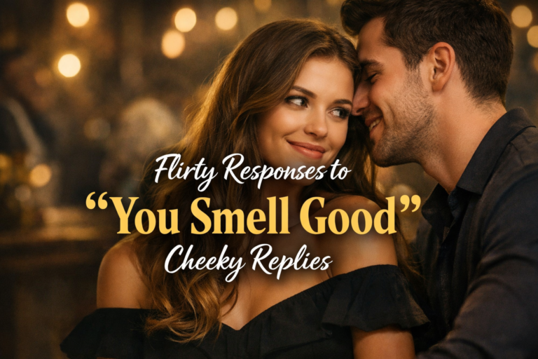 Flirty Responses to “You Smell Good