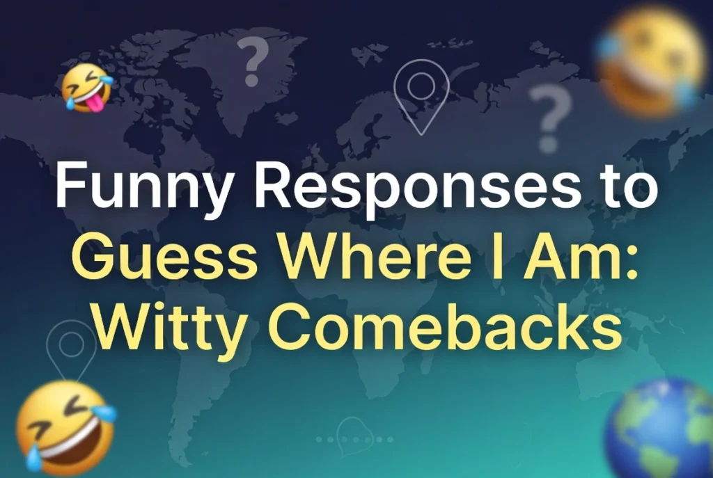 Funny Responses to Guess Where I Am