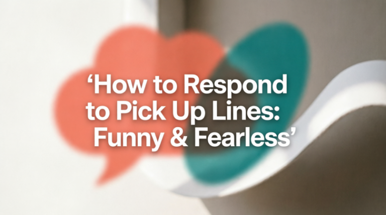 How to Respond to Pick Up Lines