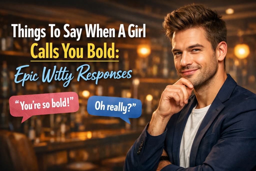 Things To Say When A Girl Calls You Bold