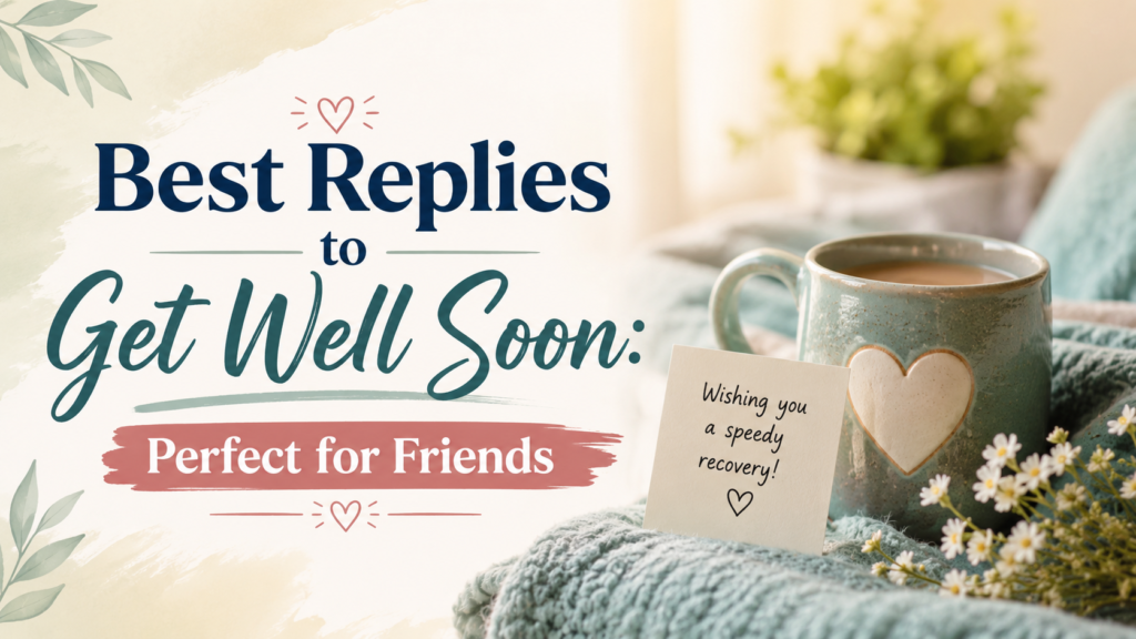 Best Replies to Get Well Soon