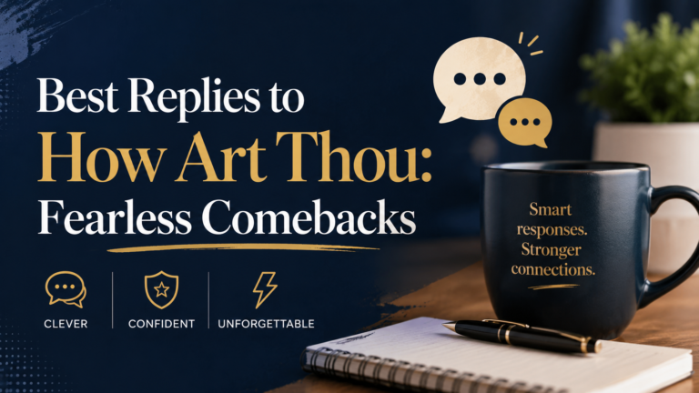 Best Replies to How Art Thou
