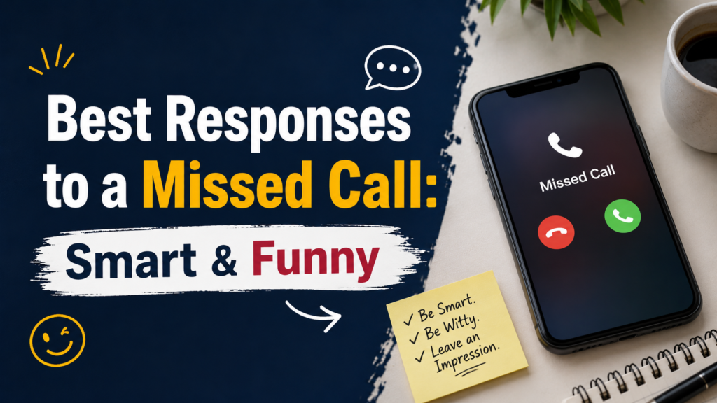 Best Responses to a Missed Call