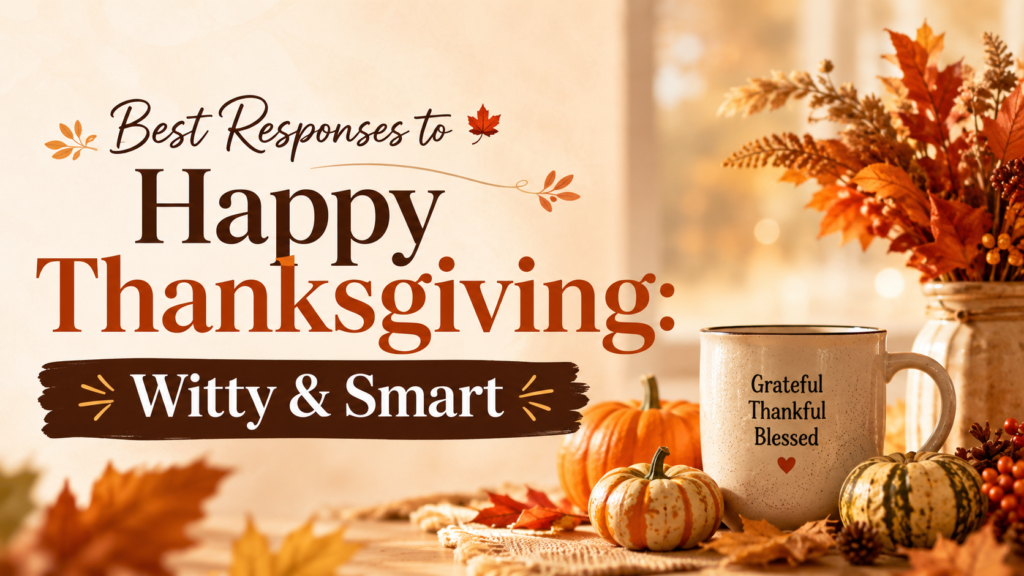 Best Responses to Happy Thanksgiving