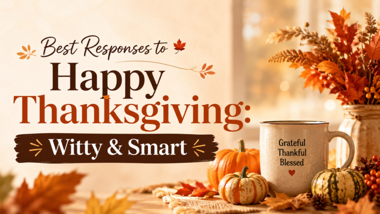 Best Responses to Happy Thanksgiving