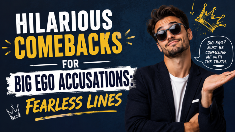 Hilarious Comebacks for Big Ego Accusations