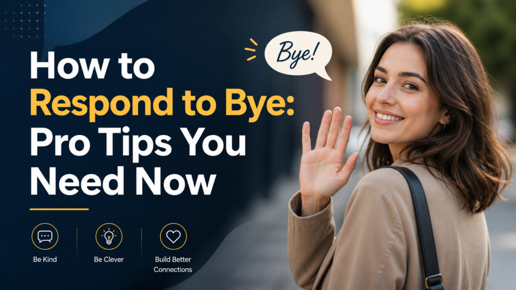 How to Respond to Bye