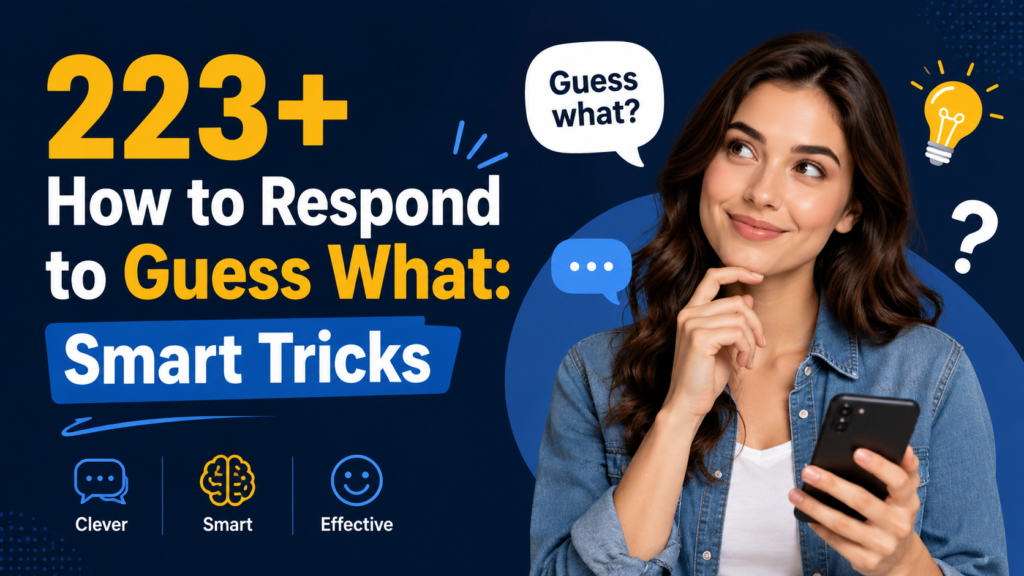 How to Respond to Guess What: Smart Tricks
