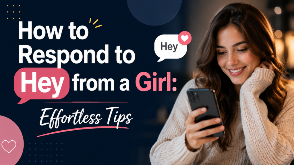 How to Respond to Hey from a Girl