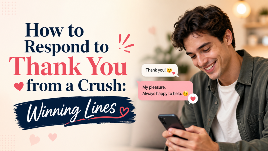 How to Respond to Thank You from a Crush