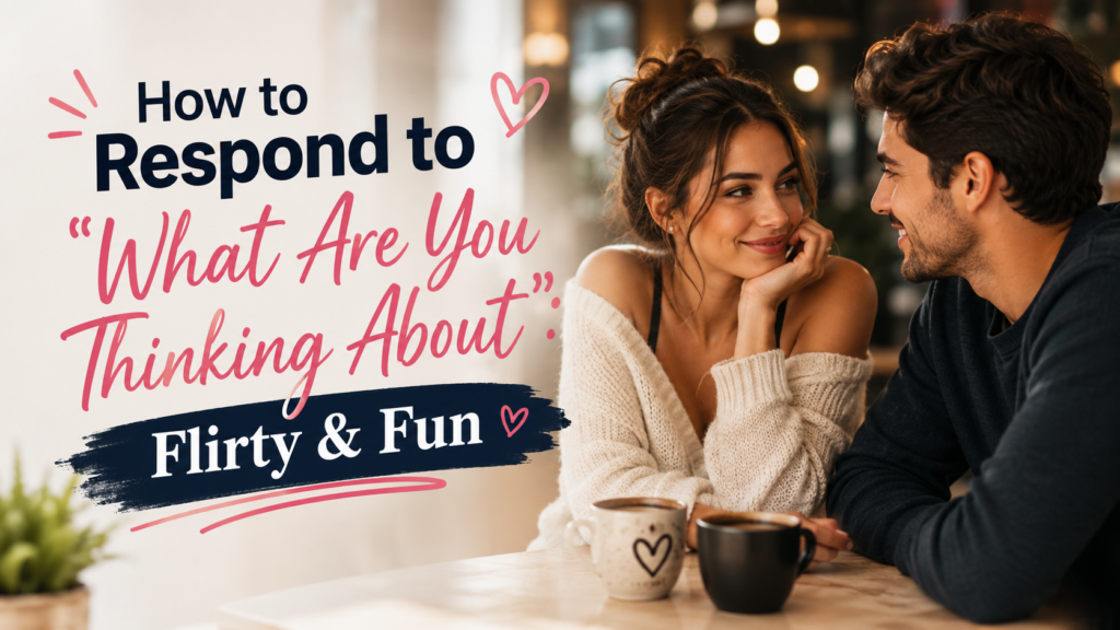 How to Respond to “What Are You Thinking About