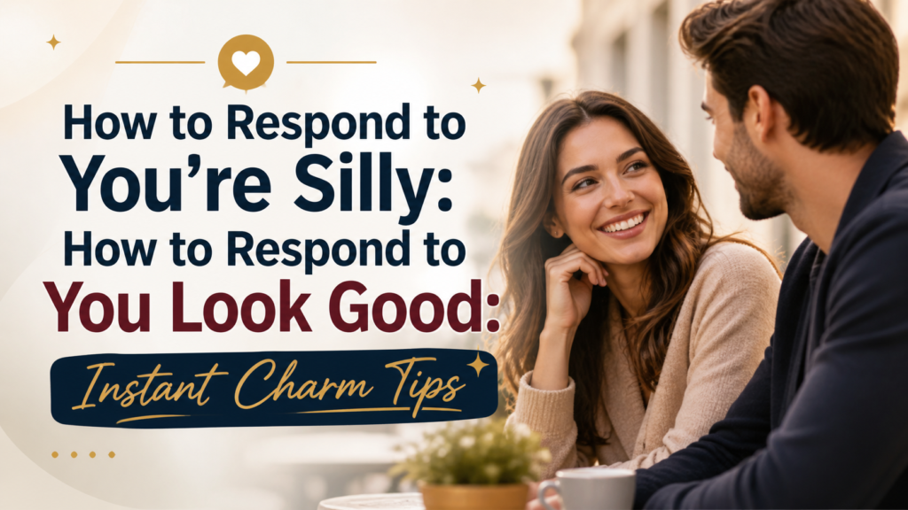 How to Respond to You’re Silly
