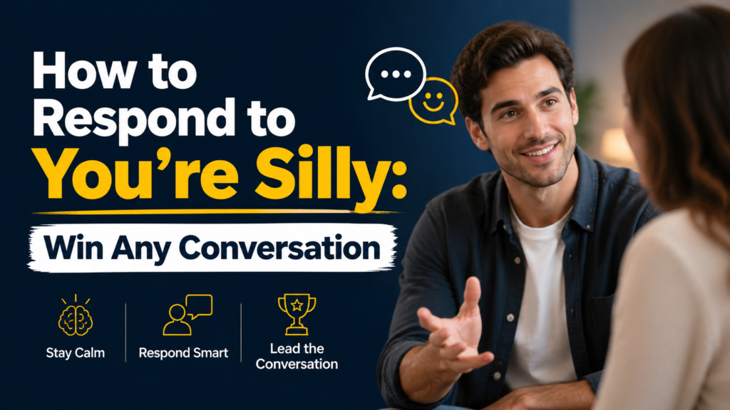 How to Respond to You’re Silly