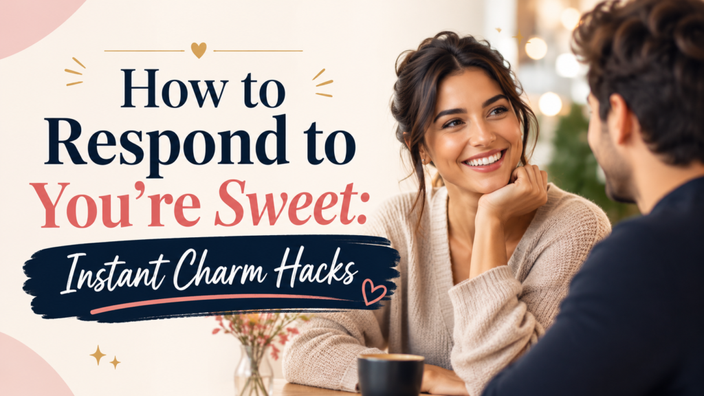 How to Respond to You’re Sweet