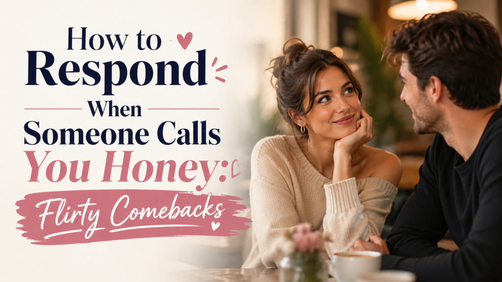 How to Respond When Someone Calls You Honey