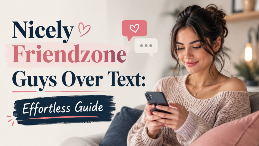 Nicely Friendzone Guys Over Text