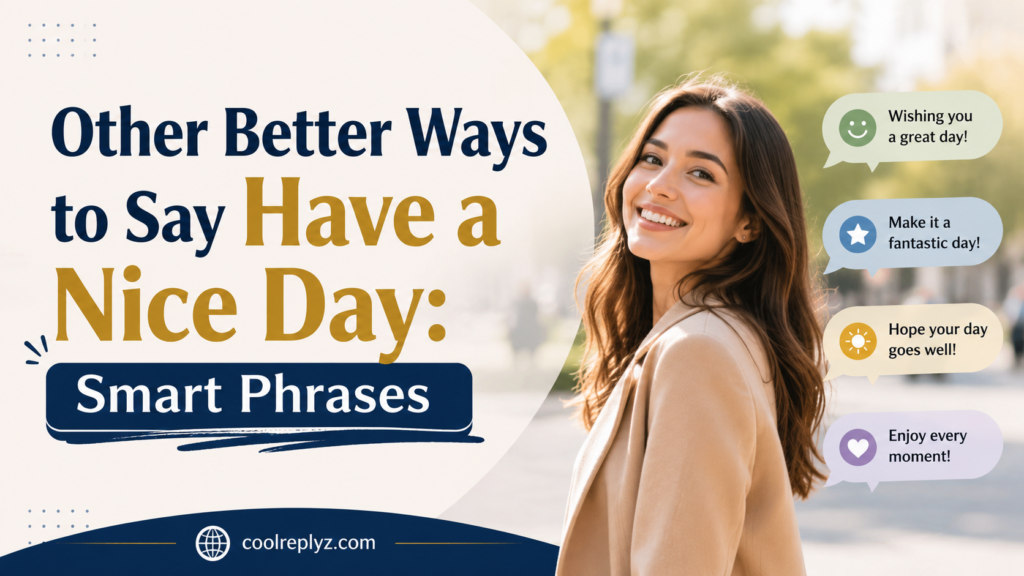 Other Better Ways to Say Have a Nice Day