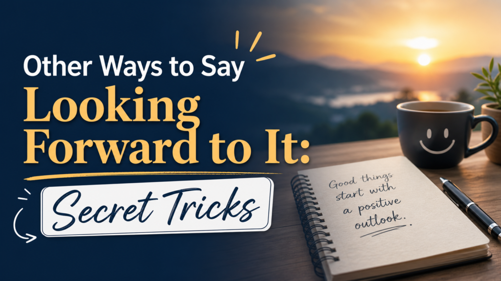 Other Ways to Say Looking Forward to It