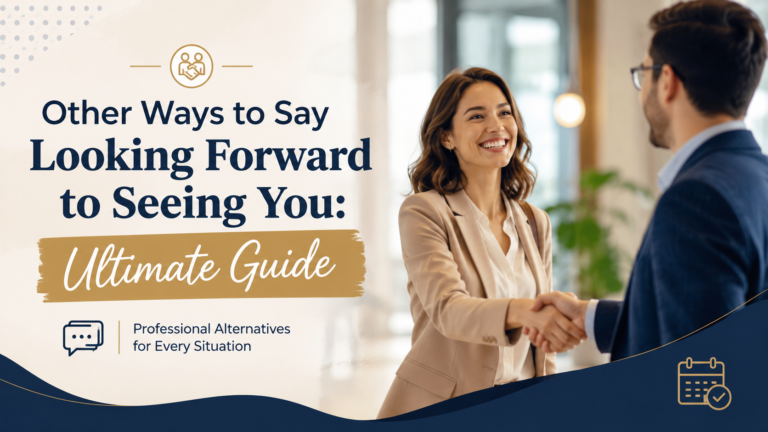 Other Ways to Say Looking Forward to Seeing You