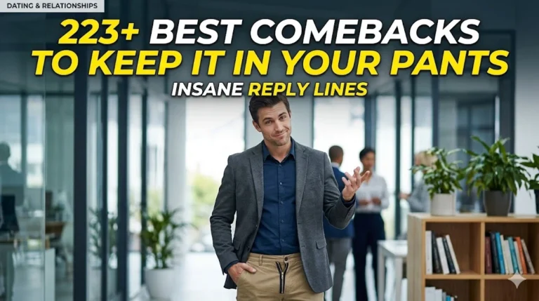 Best Comebacks To Keep It In Your Pants Insane Reply Lines