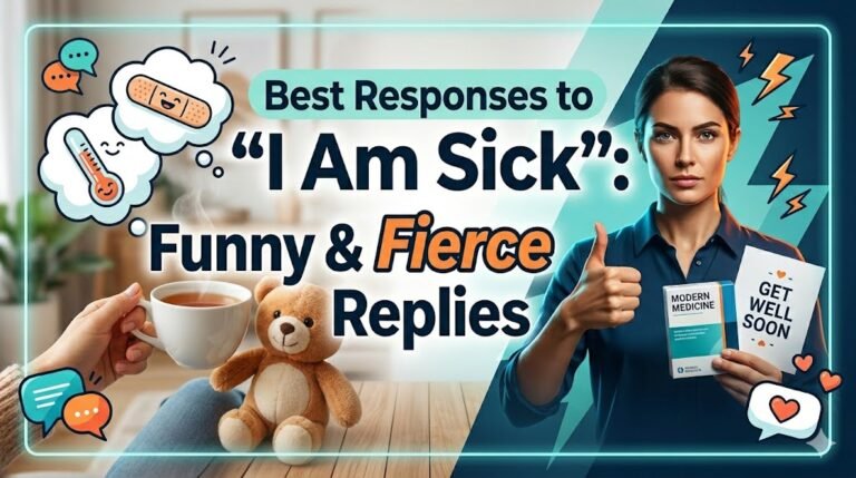 Best Responses to “I Am Sick”: Funny & Fierce Replies