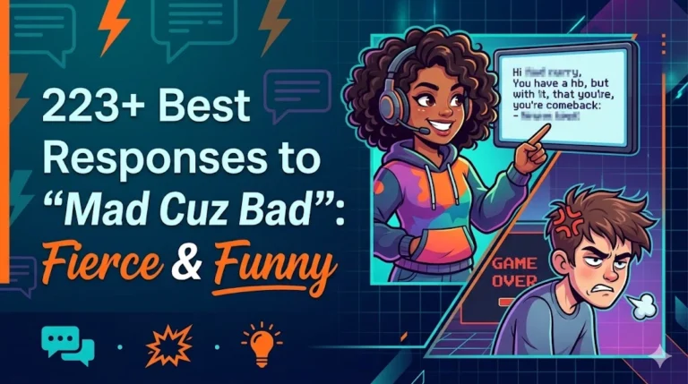 Best Responses to “Mad Cuz Bad