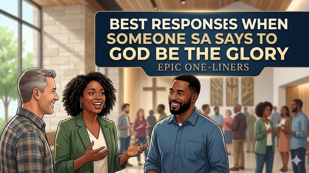 Best Responses When Someone Says To God Be The Glory