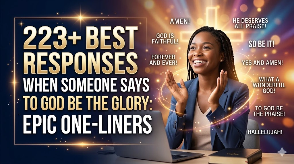 Best Responses When Someone Says To God Be The Glory
