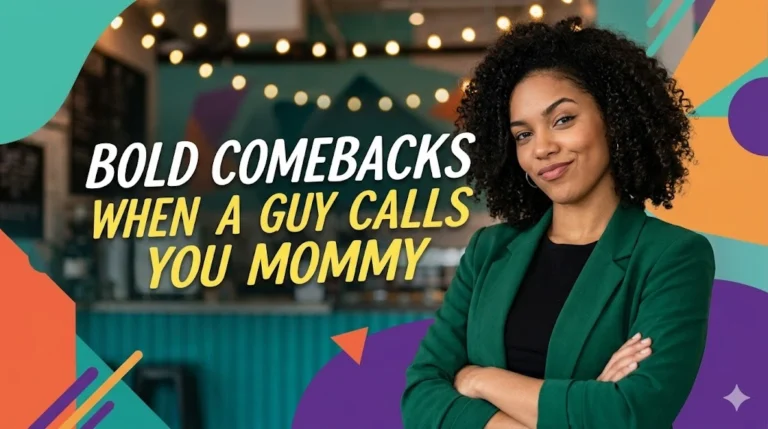Bold Comebacks When a Guy Calls You Mommy