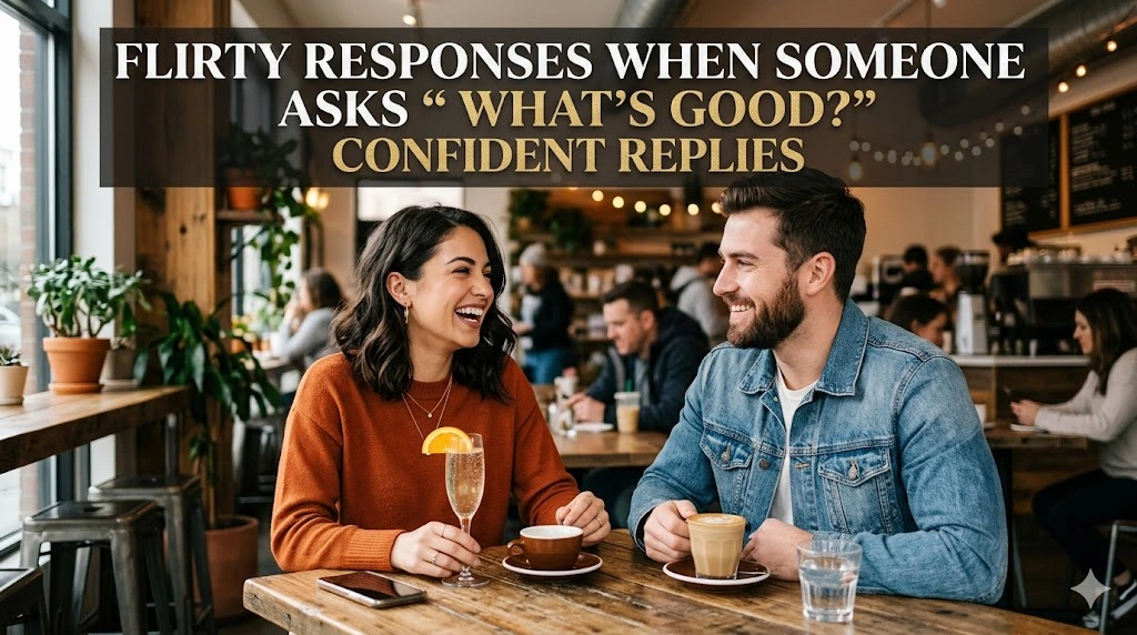 Flirty Responses When Someone Asks “What’s Good?” Confident Replies