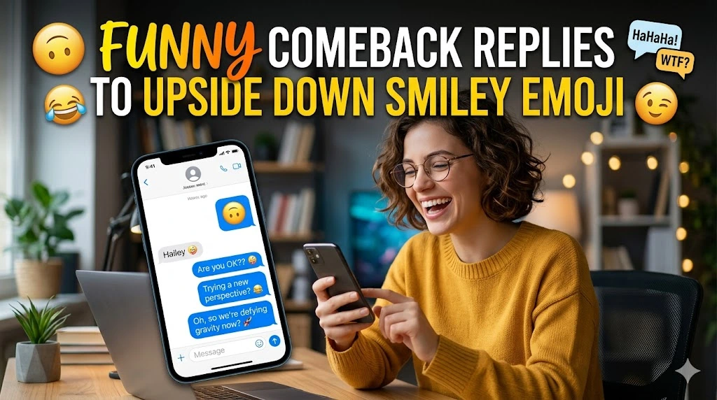 Funny Comeback Replies to Upside Down Smiley Emoji