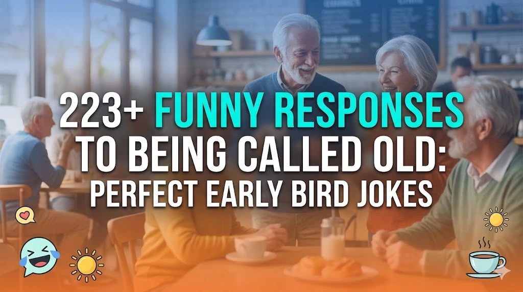 Funny Responses To Being Called Old