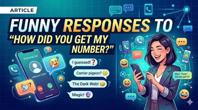 Funny Responses to “How Did You Get My Number?”