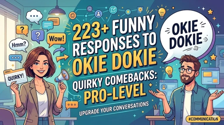 Funny Responses To Okie Dokie Quirky Comebacks