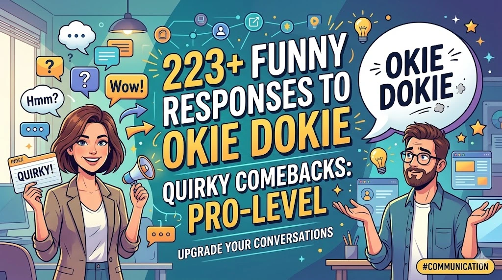 Funny Responses To Okie Dokie Quirky Comebacks