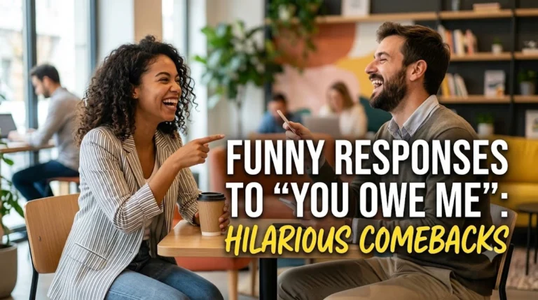Funny Responses to “You Owe Me”