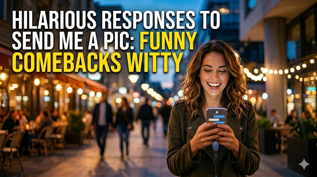 Hilarious Responses To Send Me A Pic Funny Comebacks Witty