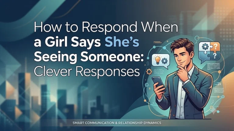How to Respond When a Girl Says She’s Seeing Someone