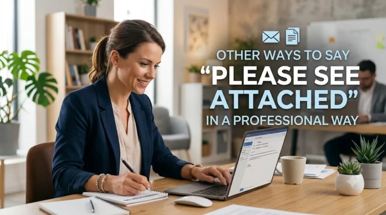 Other Ways to Say “Please See Attached” in a Professional Way