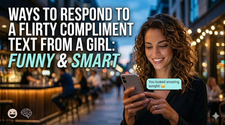 Ways To Respond To A Flirty Compliment Text From A Girl