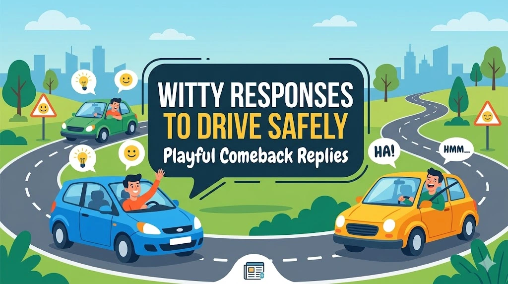Witty Responses To Drive Safely Playful Comeback Replies